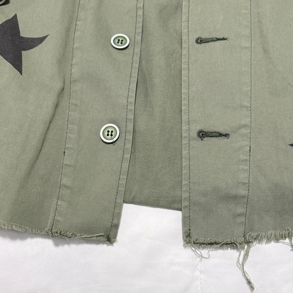 pistola olive green star-print utility jacket - Picture 4 of 6